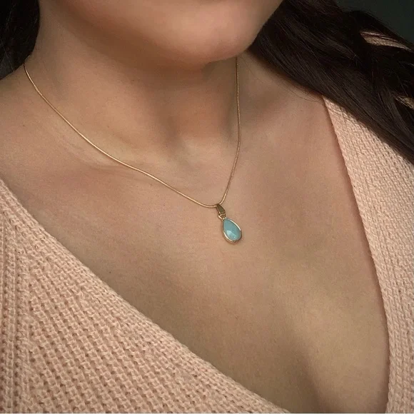 • NEW! Dainty Amazonite Necklace • - Picture 9 of 14